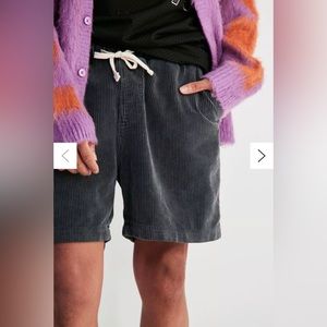 Urban Outfitters Men's Corduroy Shorts Black